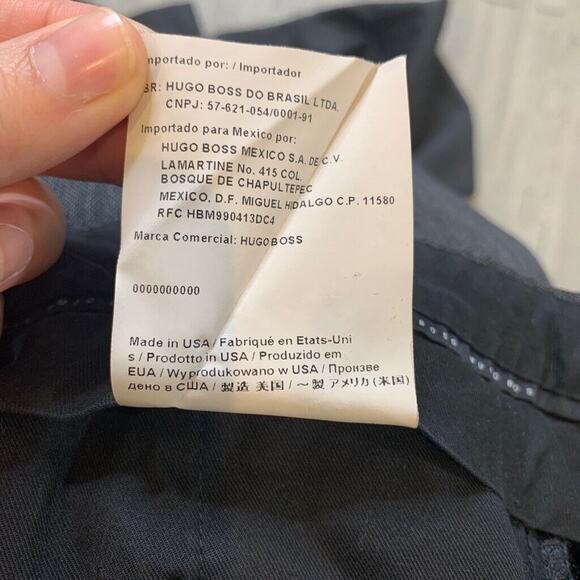 Hugo Boss Pants Mens 36 Grey Wool Flat Front Business Formal Dress Trousers - Picture 10 of 13